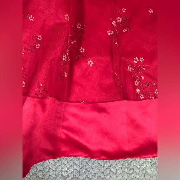 Children’s Concepts USA Girls Dress Stunning Red Delicate Floral Embroidered 14 - Picture 9 of 14